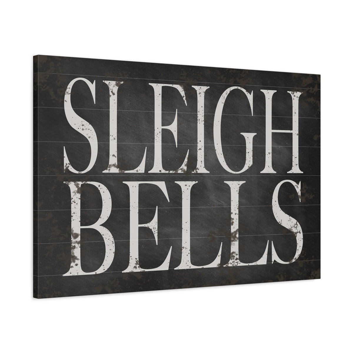Sleigh Bells Christmas Canvas Wall Art - 36x24