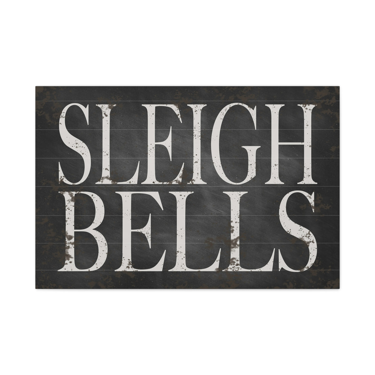 Sleigh Bells Christmas Canvas Wall Art - 36x24